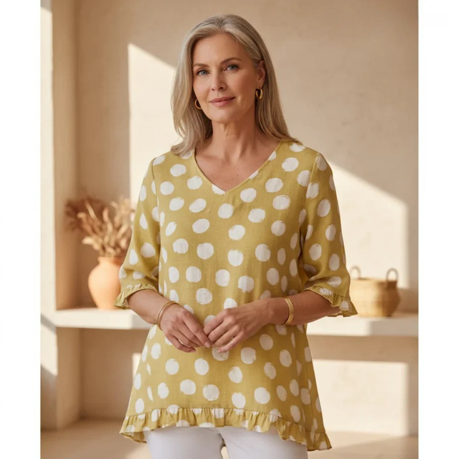 Bloomie - Stylish V-Neck Blouse