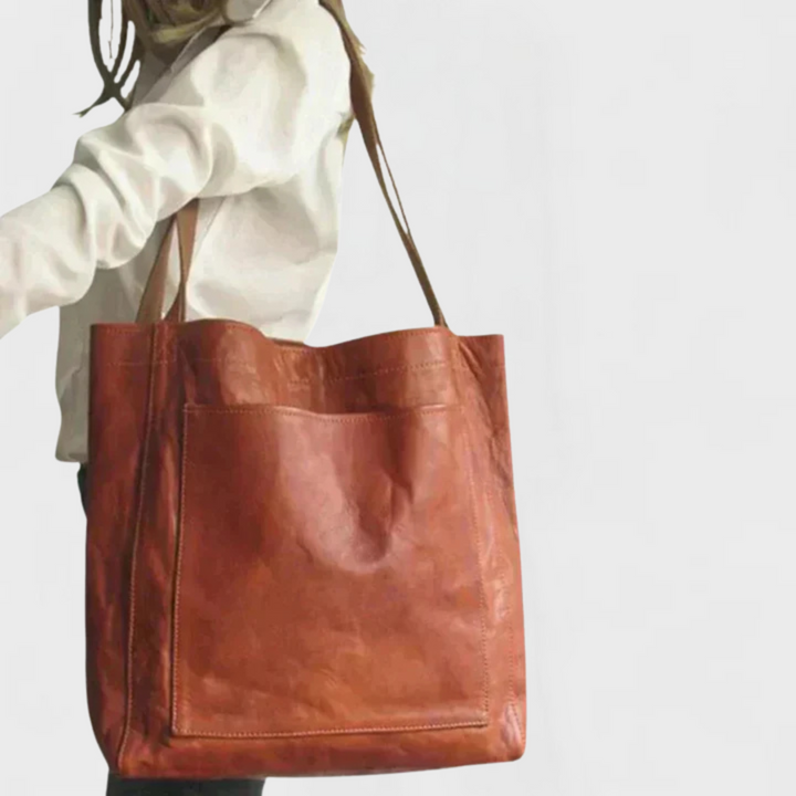 Monica | Women’s Soft Leather Tote Bag for Everyday Use