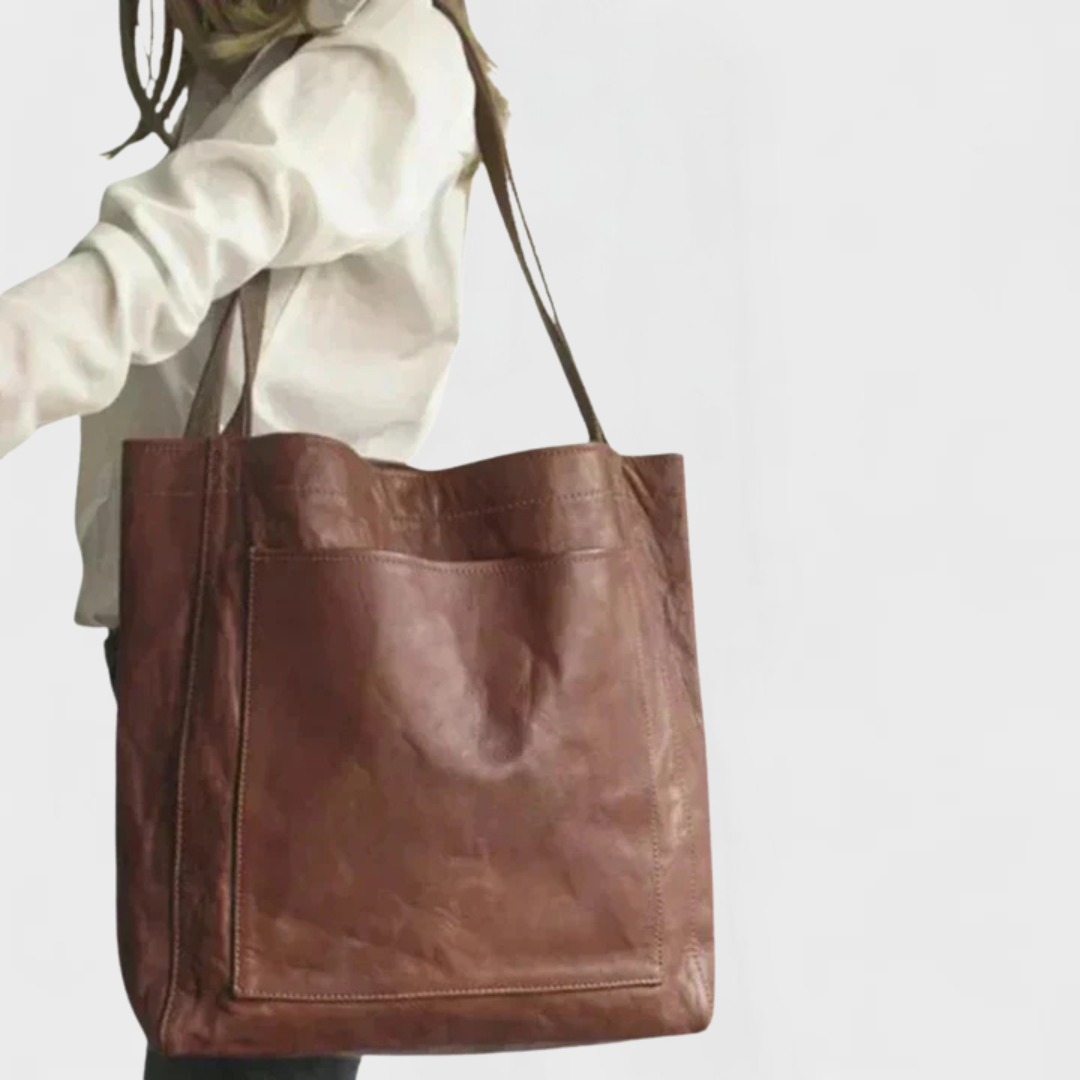 Monica | Women’s Soft Leather Tote Bag for Everyday Use