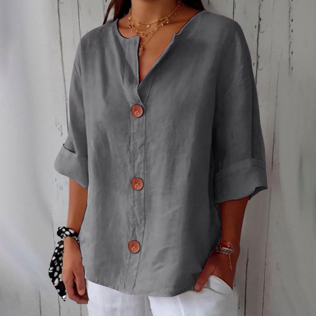Dames Linnen Overhemd - Ademend Elegantie Voor de Zomer