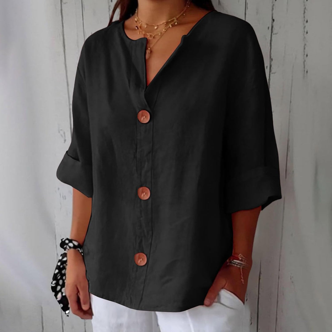Dames Linnen Overhemd - Ademend Elegantie Voor de Zomer
