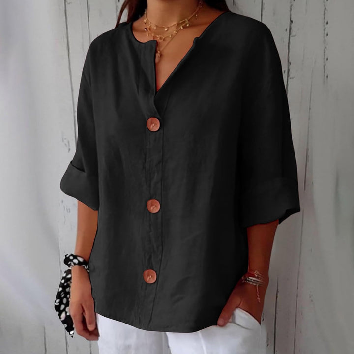 Dames Linnen Overhemd - Ademend Elegantie Voor de Zomer