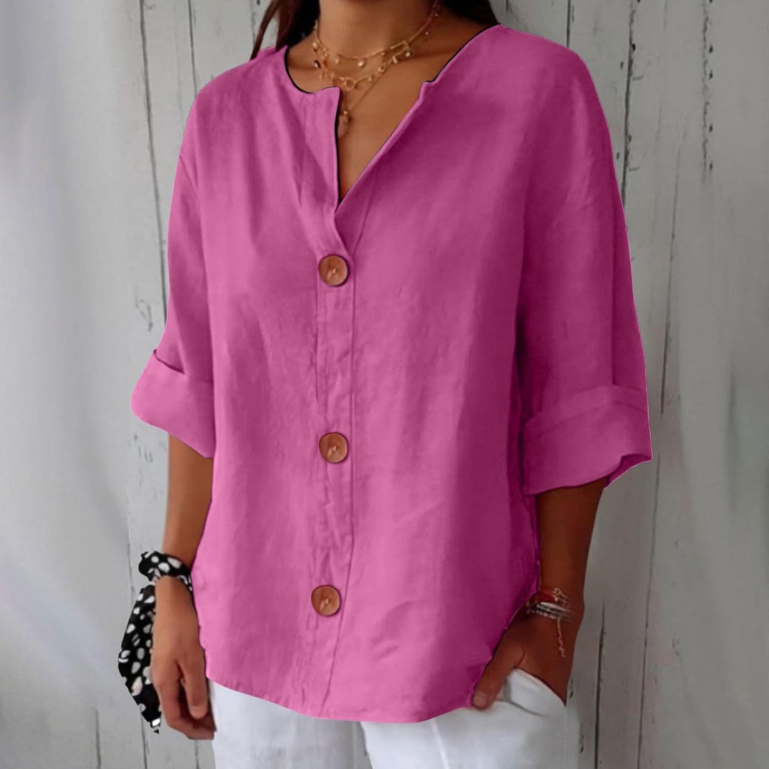 Dames Linnen Overhemd - Ademend Elegantie Voor de Zomer