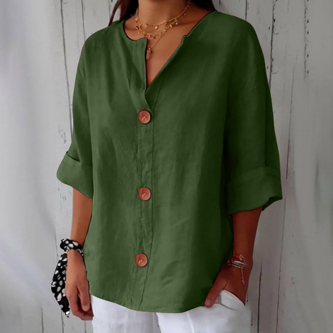 Dames Linnen Overhemd - Ademend Elegantie Voor de Zomer
