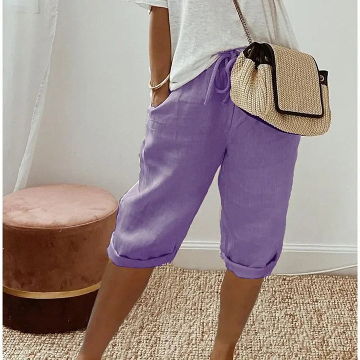 Janet | Relaxed Linen Shorts