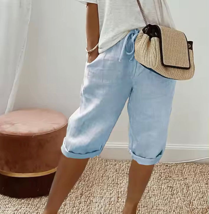Janet | Relaxed Linen Shorts