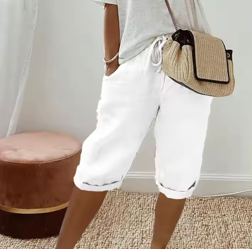 Janet | Relaxed Linen Shorts