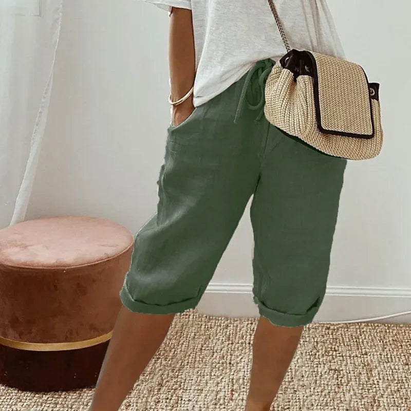 Janet | Relaxed Linen Shorts