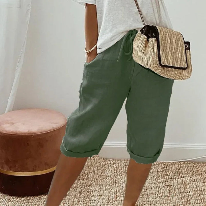Janet | Relaxed Linen Shorts