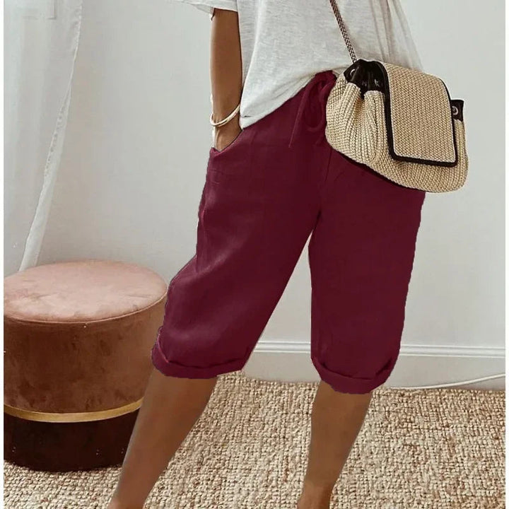 Janet | Relaxed Linen Shorts