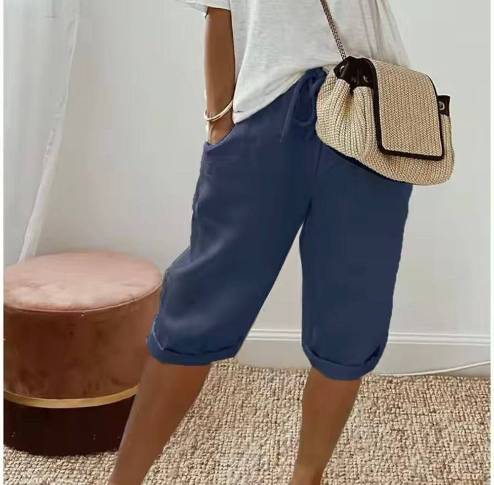 Janet | Relaxed Linen Shorts