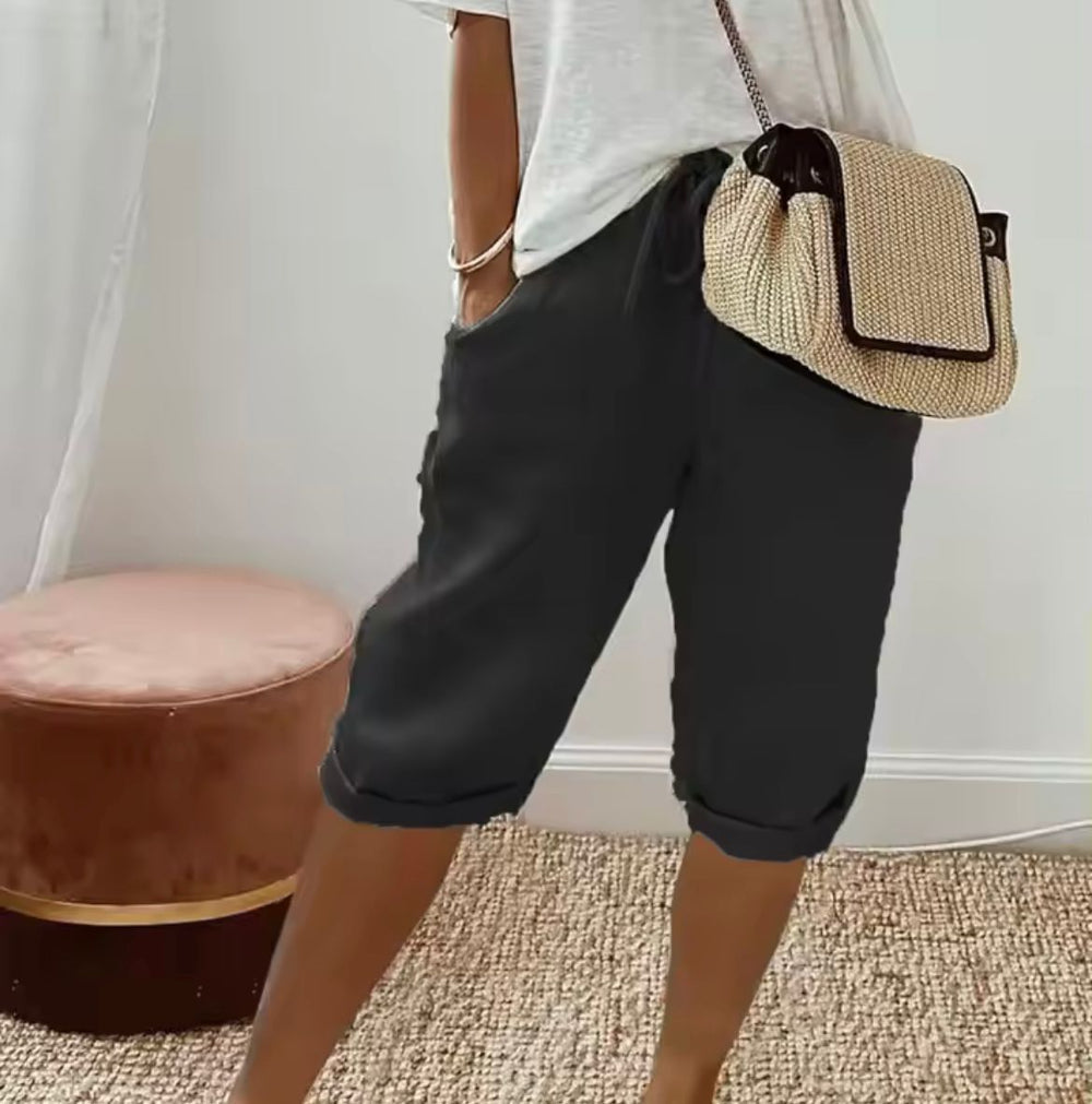 Janet | Relaxed Linen Shorts