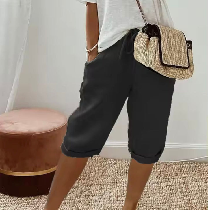 Janet | Relaxed Linen Shorts