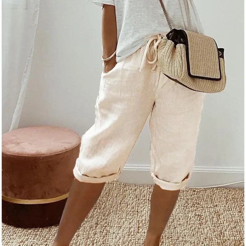 Janet | Relaxed Linen Shorts
