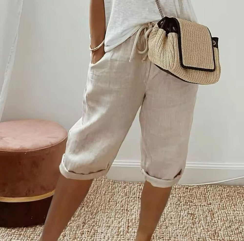 Janet | Relaxed Linen Shorts