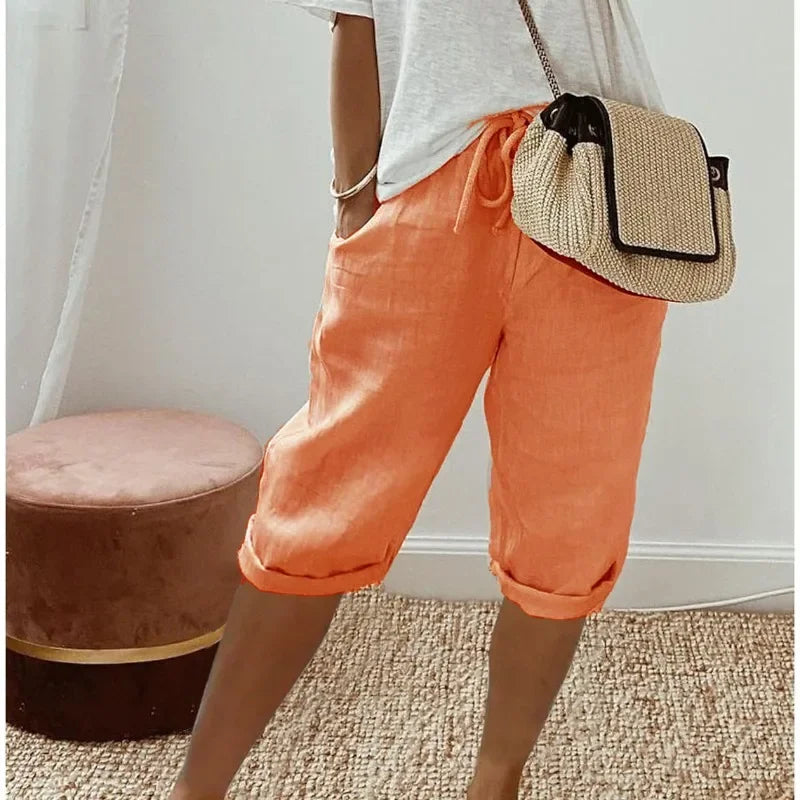 Janet | Relaxed Linen Shorts